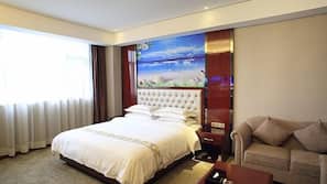 Desk, blackout drapes, iron/ironing board, free WiFi