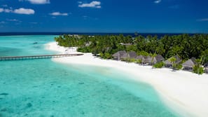 On the beach, beach massages, scuba diving, snorkelling