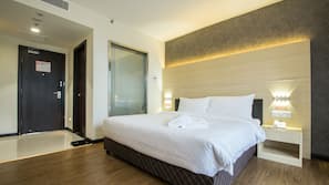 Free minibar, in-room safe, desk, iron/ironing board