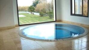 Outdoor pool, pool umbrellas