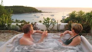 Outdoor spa bath