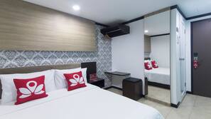 Desk, iron/ironing board, rollaway beds, free WiFi