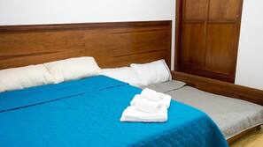 Desk, iron/ironing board, rollaway beds, free WiFi