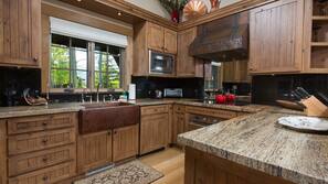 Fridge, microwave, dishwasher, toaster
