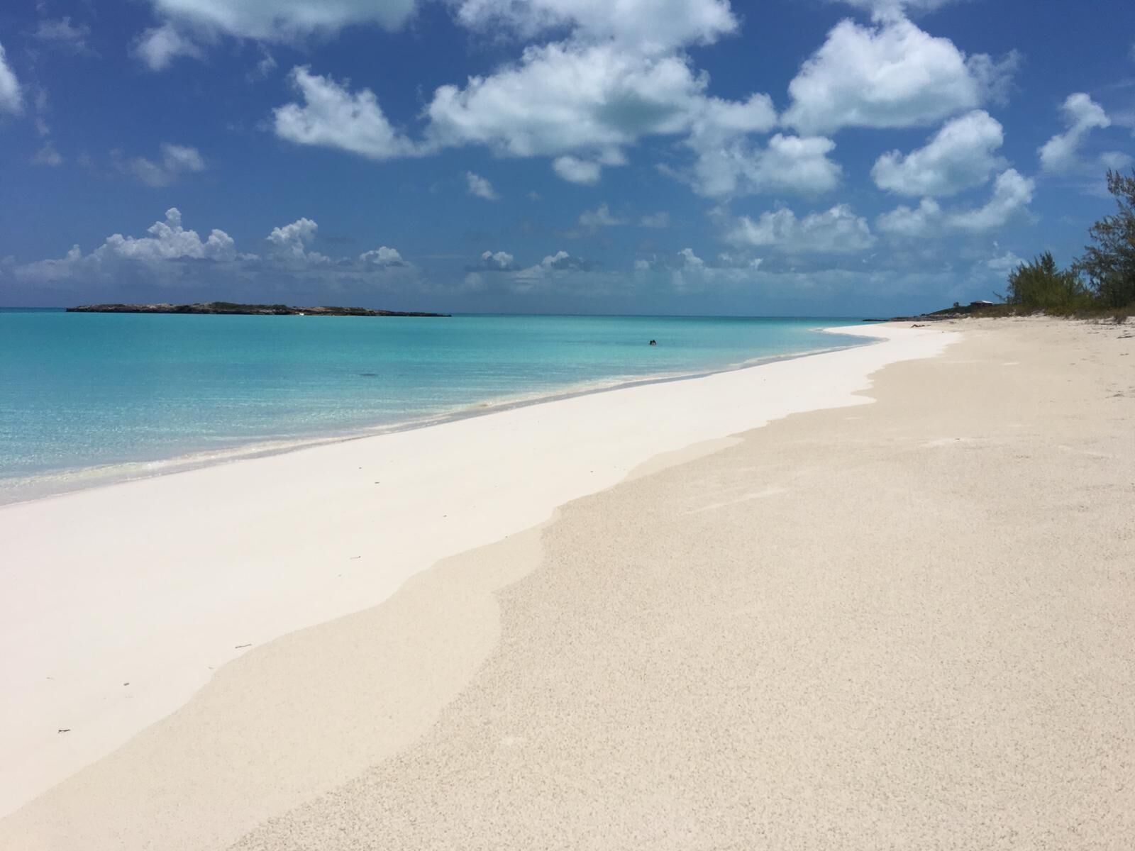 Ocean View at Tropic of Cancer Beach Little Exuma in William's Town in Williams Town, Bahamas
