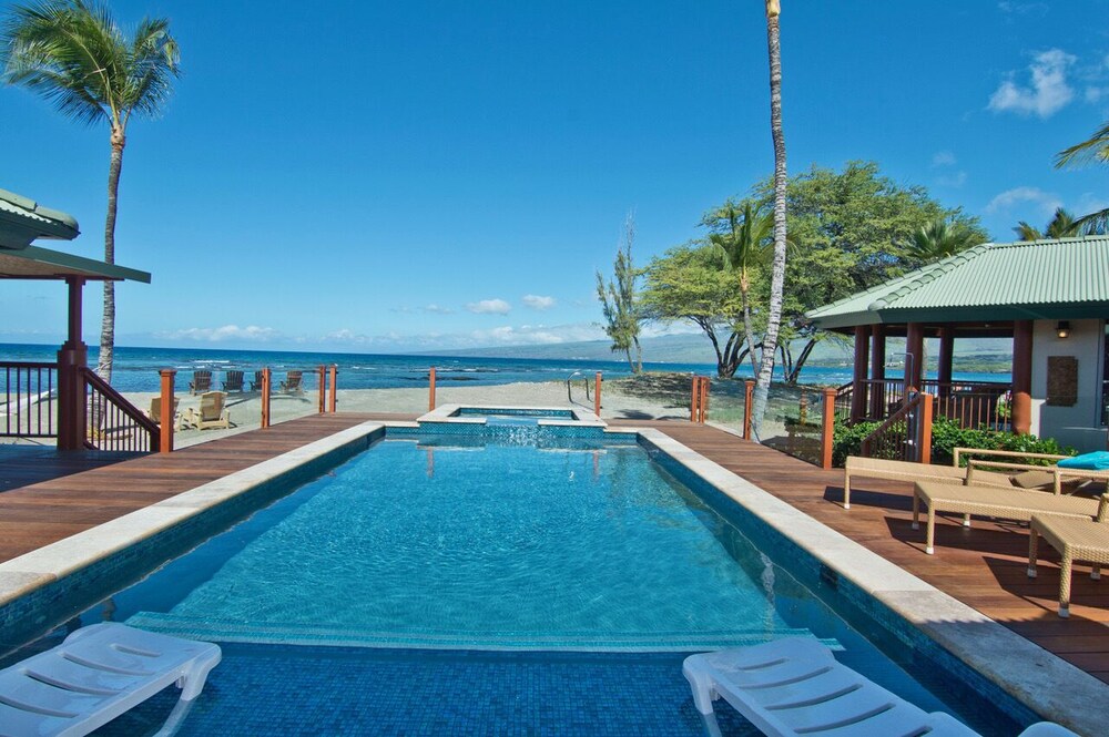 Pool, Puako Hylton: Stunning Beach Front Villa with private pool in exclusive area