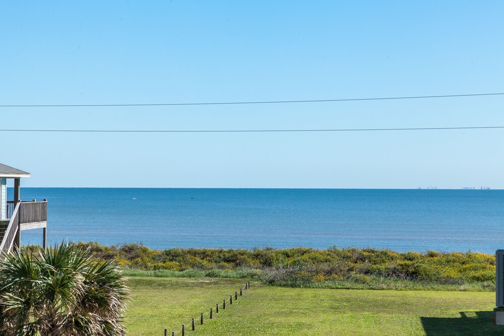 Gulf View Home with Wraparound Deck - 1 Block to Beach - Family Friendly