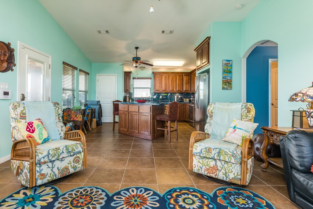 Gulf View Home with Wraparound Deck - 1 Block to Beach - Family Friendly