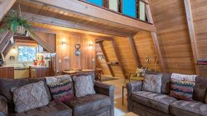 Fireplace, DVD player