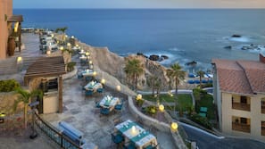 Private beach, sun loungers, beach umbrellas, beach towels