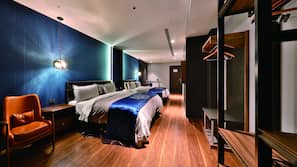 Down comforters, minibar, desk, blackout drapes