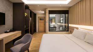 In-room safe, desk, blackout drapes, iron/ironing board