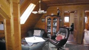 TV, fireplace, DVD player