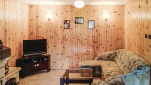 Fernseher, Kamin, DVD-Player