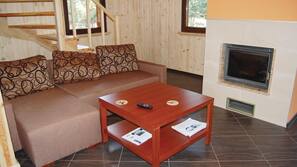 Fernseher, Kamin