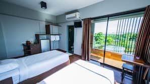 Blackout curtains, rollaway beds, free WiFi, linens