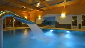 Indoor pool, seasonal outdoor pool