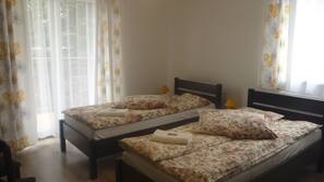 Premium bedding, down comforters, individually decorated