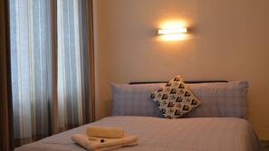 Iron/ironing board, cots/infant beds, free WiFi, linens