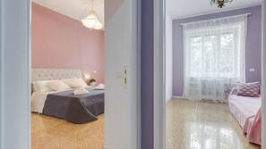 2 camere, biancheria da letto di alta qualità, una cassaforte in camera