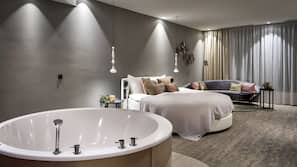 Premium bedding, minibar, in-room safe, desk