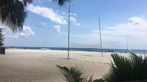 Beach nearby, white sand