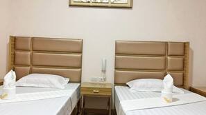 Desk, free WiFi, linens