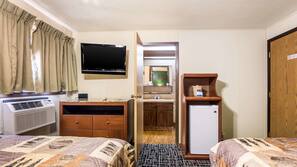Premium bedding, desk, WiFi, linens