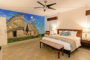 Deluxe King Bed Suite | Egyptian cotton sheets, premium bedding, memory foam beds, in-room safe