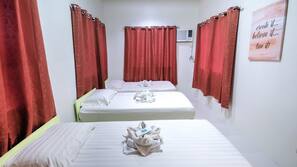Desk, free WiFi, linens