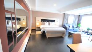 1 chambre, literie de qualité supérieure, couette en duvet d'oie