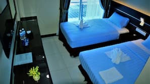 In-room safe, desk, blackout curtains, iron/ironing board