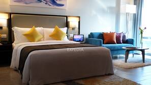 In-room safe, desk, blackout curtains, iron/ironing board