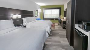 Desk, blackout curtains, iron/ironing board, cots/infant beds