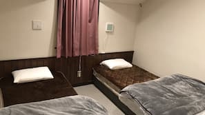 Desk, laptop workspace, blackout drapes, free WiFi