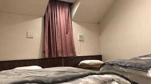 Desk, laptop workspace, blackout drapes, free WiFi