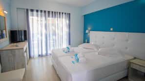 In-room safe, blackout drapes, soundproofing, free cribs/infant beds