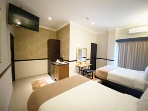 Standard Double Room, Multiple Beds | 1 bedroom, premium bedding, down comforters, minibar