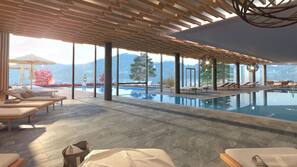 Piscina coperta, piscina all'aperto