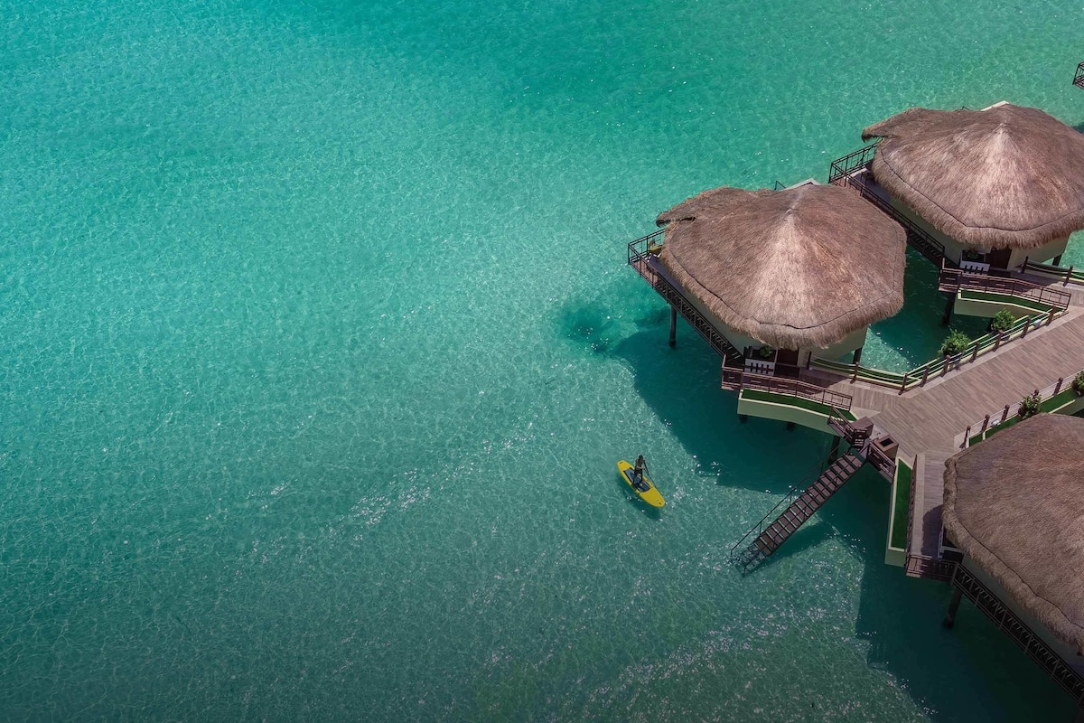 El Dorado Palafitos on Playa Maroma Beach, Mexico overwater bungalows