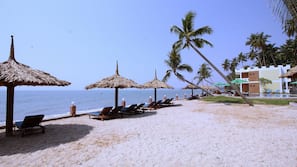 Private beach, white sand