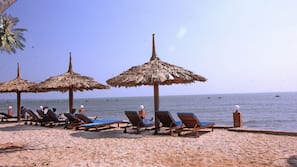 Private beach, white sand