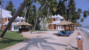 Private beach, white sand