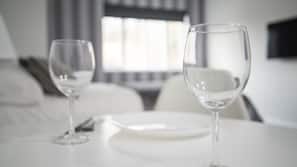 Desk, iron/ironing board, free WiFi, linens