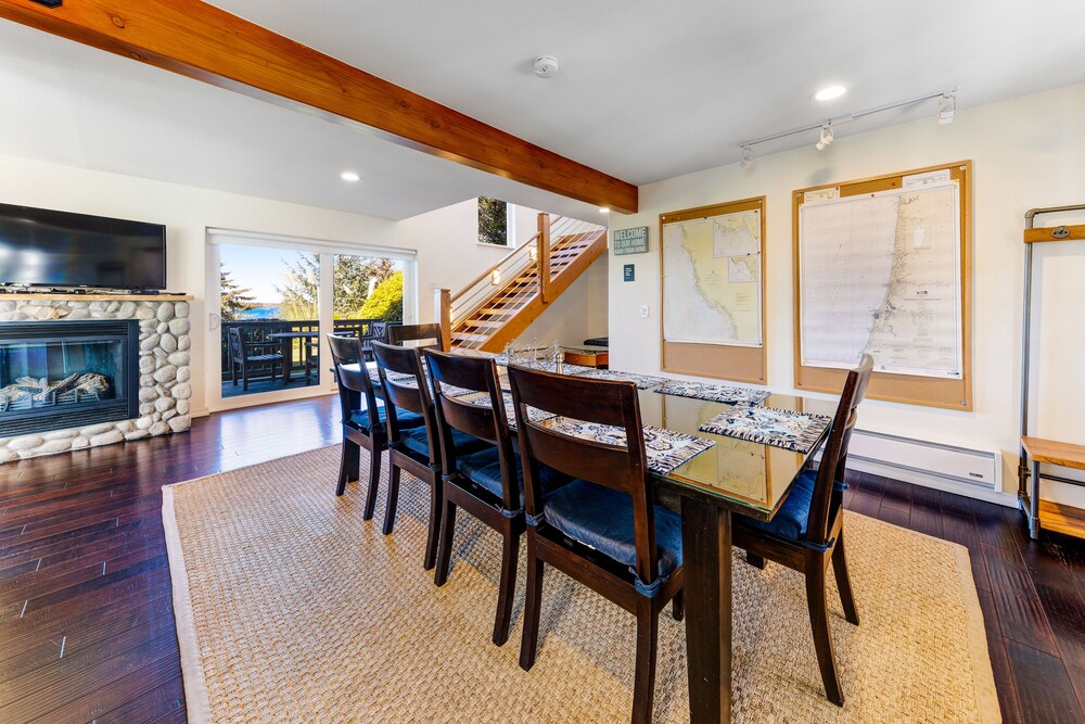 Dog-friendly home with deck, balcony & ocean/bay views - near beaches & parks