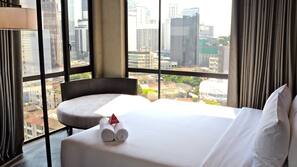 In-room safe, desk, blackout curtains, iron/ironing board