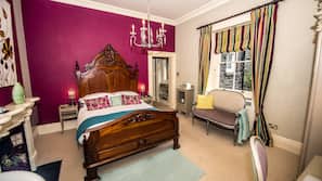 Egyptian cotton sheets, premium bedding, desk, iron/ironing board