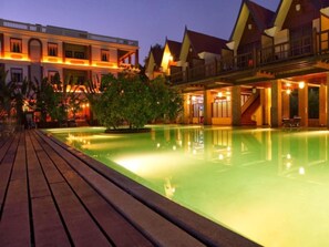 Indoor pool, outdoor pool