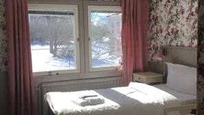 Desk, blackout drapes, iron/ironing board, free WiFi