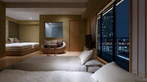 In-room safe, desk, blackout curtains, soundproofing